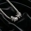 Colar Masculino de Aço Titânio Não Desbota para Banho, Estilo Cool Hip-Hop Nicho Dia dos Namorados Chinês Joias Frescas com Diamantes para Meninas
