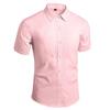 Camisa Blanca para Hombre de Manga Larga Sin Planchado Ajuste Formal de Negocios Estilo Coreano Trabajo Profesional Camisa Blanca Casual para Traje de Hombre