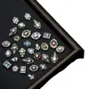 Set Mixto de 100 Decoraciones para Uñas Estilo Palacio, Gemas Vintage, Circonita Flor de Hielo, Circonita Galvanizada en Oro Real, Brillantes Rhinestones para Uñas