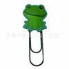 Venta al por mayor de fábrica Lindo Pegamento Suave PVC Forma de Rana de Dibujos Animados Clip para Papel Marcador Regalos Promocionales para Librerías y Regalos