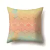 Funda de almohada de poliéster con diseño de mármol Decoración de coche Impresión para el hogar Cojín lumbar para coche Funda de almohada QTH19