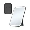 Espelho de Maquiagem LED Popular da Amazon Recarregável Portátil Espelho de Maquiagem com Luz de Mesa Portátil Espelho de Maquiagem Ajustável