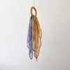 Primavera e verão 2025 novo flor de caju feminina viagem foto estampa temperamento lenço de seda elegante série 70 lenço de pescoço atacado
