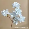 6 flores artificiais de crisântemo para decoração de salão de cerimônia de casamento, arranjo de chão de crisântemo grande, decoração de parede de fundo de hotel