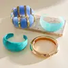 Pulsera Elástica de Rombos Irregulares de Acrílico Europea y Americana, Pulsera Geométrica Exagerada Personalizada Transfronteriza, Joyería de Mano de Nicho de Alta Gama