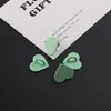 Parche de Anillo Brillante con Forma de Corazón Pintado de Colores Funda para Teléfono Correa de Teléfono Hecha a Mano DIY Hebilla Accesorios Pequeños