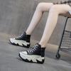 Plataformas Populares de Influenciador do Tiktok com Aumento de Altura Oculto para Mulheres, Novos Sapatos Pai Versáteis Estilo Coreano com Solado Grosso para Estudantes