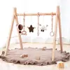 Gimnasio para Bebés Decoración de Fotografía de Madera Estilo Nórdico Adorno de Equipo de Fitness Juguete de Ejercicio para Bebés Recién Nacidos Niños