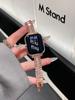 Banda de Metal para Reloj de Zirconia de Tres Filas Full Diamond Adecuada para Applewatch iWatch Décima Segunda Generación 11/10Se