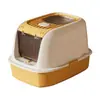 Nueva Caja de Arena para Gatos con Tapa abatible, Tamaño Grande, Cerrada, Anti-Olores, Anti-Salpicaduras, Esterilización UV, Inodoro para Gatos, Suministros para Mascotas