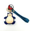 Chaveiro Pingente Pato Pokemon Cola Macia PVC Pikachu Desenho Animado Pokemon Chaveiro de Bolsa