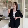 Blazer Casual Feminino Verão Tendência Conjunto de Duas Peças Top e Shorts Terno 2024 Solto Estilo Coreano Novo Estilo de Rua