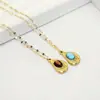 Colar de Aço Titânio Dourado para Mulheres, Não Desbota, Joia de Corrente de Clavícula de Luxo Leve de Nicho, de Alta Qualidade, Versátil, Moderno e Elegante
