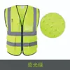 Chaleco Reflectante de Malla Transpirable Chaleco de Seguridad Reflectante Construcción Saneamiento Fluorescente Multibolsillos Ropa Reflectante