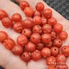 Ágata Roja del Sur Cabeza de Buda Jade Cuentas Dispersas Ágata Naranja Maitreya Buda Pulsera Collar Accesorios Cuentas de Jade