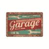 Pintura de hojalata retro de garaje americano, estilo industrial, para reparación de automóviles, fondo de pared, sin marco, decorativa, para colgar, 2024