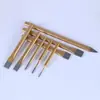 Cinzel Plano de Aço Cromo-Molibdênio de Grau Industrial Cinzel de Liga Cinzel com Ponta de Cinzel Punção Cilíndrica Centro Cinzel para Cantaria Cinzel para Cimento Ranhurado Cinzel