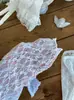 INS Leggings Finos de Verão para Bebês, Cor Sólida, Exclusivos com Renda Vazada para Meninas
