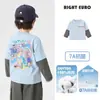 Camiseta de Manga Larga 100% Algodón para Niños Atuendo de Otoño 2026 Ropa Nueva para Niños Top de Otoño Camiseta Básica Moderna