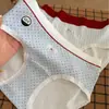 Ropa interior para niñas A9871 estilo coreano con bloques de color, suave y linda con estampado de cachorros, 100% algodón, tiro medio, bragas triangulares 10A antibacterianas y transpirables