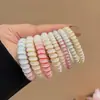 Anillo para el pelo de línea telefónica con degradado de primavera y verano, cuerda para la cabeza para mujer, nueva cuerda para el pelo de alta gama 2024, banda elástica alta y duradera para el pelo