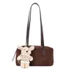 Bolsa de ombro Boston feminina com textura minimalista versátil bolsa tote de grande capacidade bolsa de mão bolsa travesseiro
