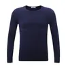 Nova Camiseta Masculina de Manga Longa Tamanho Grande Masculino Primavera Tendência Versátil Estilo Coreano Estudante Jovem Gola Redonda Top Camiseta