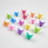 2,2cm Grampo de Plástico Colorido Pequeno Borboleta para Cabelo Feminino Franja Pega Cabelo Grampo de Cabelo Joia de Cabelo Joia de Cabeça