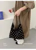 Bolso de Gamuza con Lunares para Mujer, Nuevo Bolso Tote de Commuter Maillard Otoñal de Moda 2026, Bolso de Hombro de Gran Capacidad