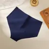 Europa y Estados Unidos transfronterizo cintura alta color sólido simple seda de hielo ropa interior moda femenina cómoda transpirable calzones al por mayor
