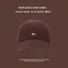 Gorra de béisbol pequeña de alta calidad, simple y versátil, bordada con un zorro, para mujer, versión coreana de primavera y verano, nueva y linda gorra de pico de dibujos animados