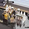 Caja de Almacenamiento de Cosméticos de Escritorio Caja de Plástico Acrílico Transparente Dividida Caja para Lápices Labiales Soporte para Brochas de Maquillaje de Dormitorio