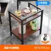 Mesa de centro de Mahjong suporte de chá camada dupla mesa de Mahjong pequena mesa lateral casa de chá suporte de armazenamento especial sala de cartas e jogos cartas de baralho mesa de chá