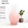 Vaso de vidro fosco novo de luxo leve estilo europeu decoração de casa sala de estar mesa de jantar arranjo de flores flor seca decoração de arte criativa