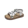 Sandalias para Niña Verano Nuevo Estilo Zapatos de Princesa con Pedrería Moda para Bebé Zapatos de Baile Suave Suela Zapatos de Playa