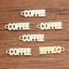 Vários Acessórios para Joias DIY de Liga Ouro Kc Esmalte Charme Série Café Saco de Embalagem Máquina de Chicletes Pingente