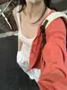 Metwo Seda (sobre la Espalda, Enorme Delgado) Chaleco de una pieza, Posavasos de látex con copa ultrafina, Top de tirantes doble U en stock
