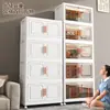 Instalación sin herramientas en casa Plástico Espesado Plegable Almacenamiento de Escombros Armario Dormitorio Gran Capacidad Armario para Juguetes de Niños