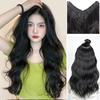Peruca mulheres longo cabelo cacheado ovo rolar um pedaço de água ondulação cabelo longo fofo natural longo cabelo cacheado em forma de V extensão de cabelo peruca