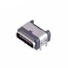 Tipo C Fila Única 6P Impermeable Zócalo Hembra Tipo Placa Pie R con Ranura Anillo Impermeable 1.4R Enchufe de Cuatro Pines USB Impermeable