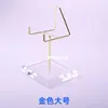 Suporte de Base de Metal Acrílico Transparente Cristal Mineral Stand de Exibição de Artesanato de Pedra Bruta Mineral de Cristal