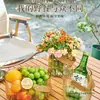 Prato de Frutas de Luxo Leve, Mesa de Centro para Sala de Estar em Casa, Balde de Frutas, Bandeja Popular, Display de Bolos e Lanches, Cesta de Frutas
