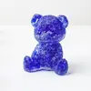 Pedrinhas de Cristal Natural Transfronteiriças Cola Gotejamento Urso Escritório Casa Sala de Estar Urso Sentado Decoração de Joias para Desktop Enfeites
