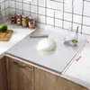Tabla de Cortar de Acero Inoxidable Transfronteriza, Tabla de Cortar Comercial, Tabla de Cortar Doméstica Engrosada de Doble Cara Antimoho y Antibacteriana, Modelo Popular