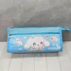 Estuche Doble Capa Capibala Té de Leche Delfín Fútbol Baloncesto Garra de Gato Estuche Triángulo Bolsa de Almacenamiento para Papelería Lote