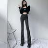 Vintage Explosions Micro-La Jeans Mulheres 2024 Novo Cintura Alta Slim-Fit Emagrecimento Petite Calças de Ferradura Moda High Street