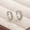 2025 Venta Caliente Pendientes Espirales Personalizados de Diamante Completo para Mujeres Uso Diario Viajes Pendientes de Dormir de Alta Gama Venta al por Mayor