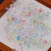 Miçangas de Vidro Coloridas Transparentes 6mm Miçangas Redondas Miçangas Soltas Pulseiras Colares DIY Feitos à Mão Acessórios de Joias Materiais Atacado
