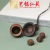Artesanías de Talla en Madera de Palo Amarillo Africano, Colgantes Pequeños, Adornos Colgantes, Accesorios para Hombres y Mujeres, Regalos, Bolsitas Aromáticas, Llaveros