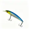 Señuelo minnow Wanhe de lance largo, flotante, con lámina holográfica, 11 cm, 13.4 g, adecuado tanto para agua dulce como salada, con sonajero